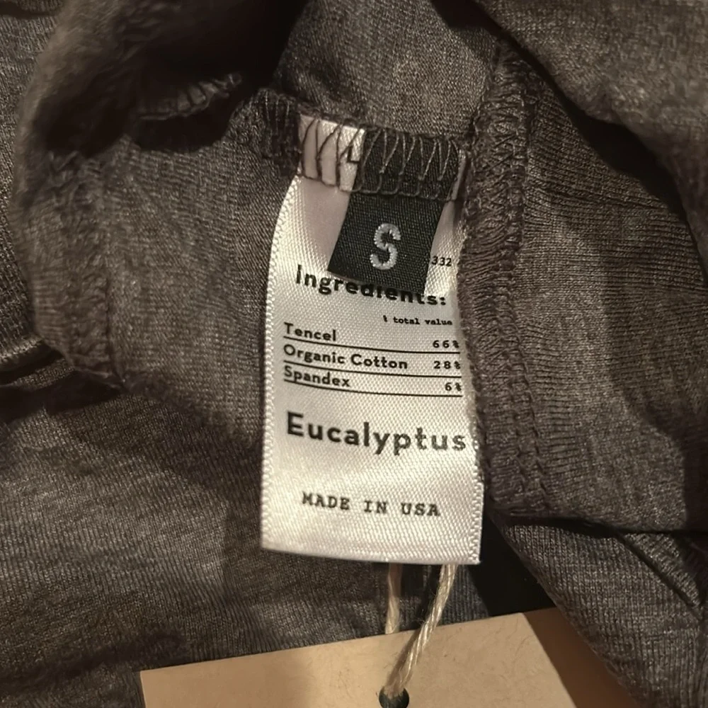 Groceries Apparel V-Bra Grey Small XS NWT organic cotton Bralette 32-33 A-D - Picture 4 of 6
